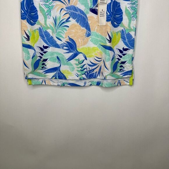 Cat & Jack Tropical Print Short Sleeve Tee - Blue, Green, Yellow - Picture 4 of 8